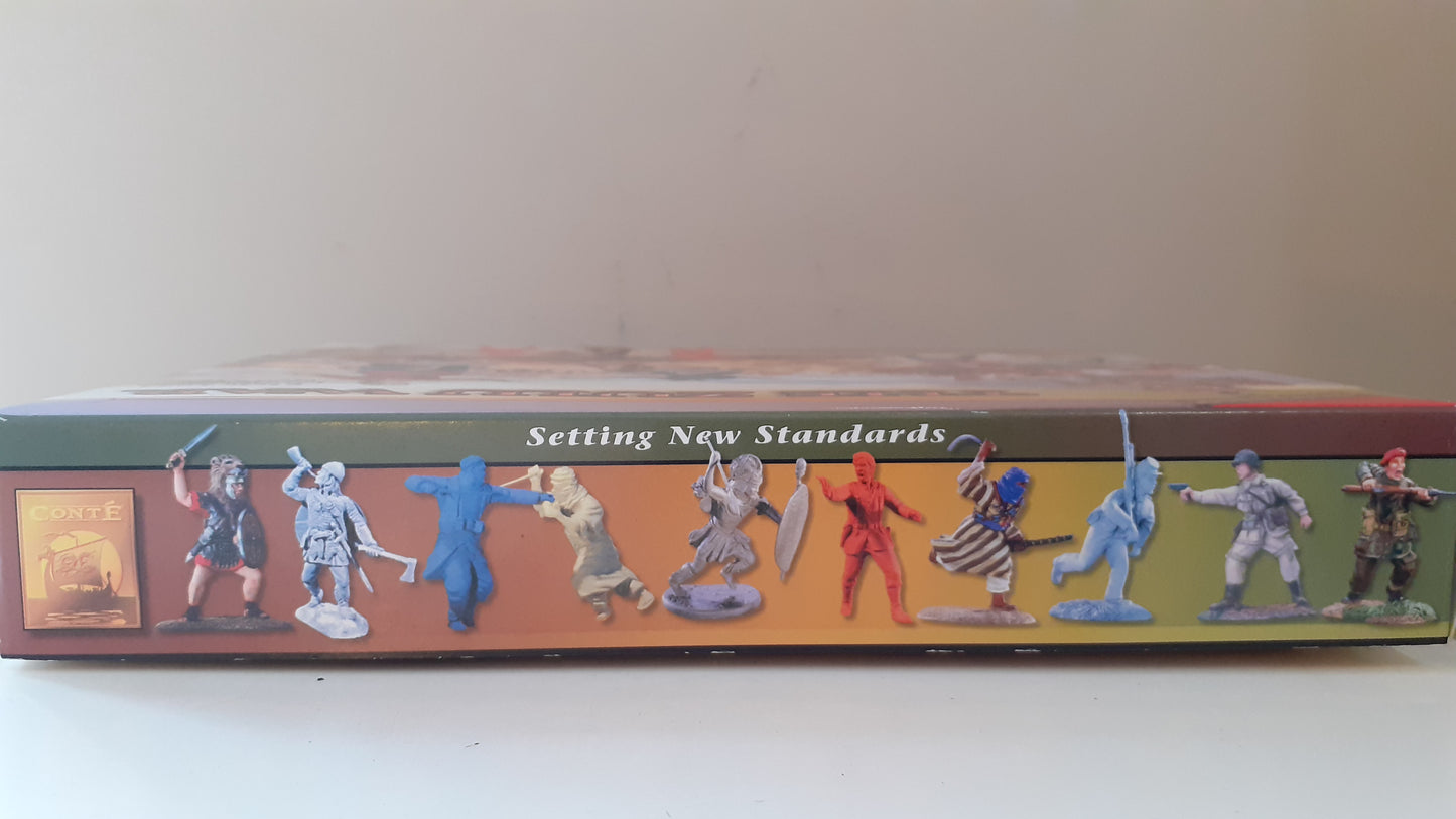 conte plastic Arabs Zulus 2001 Zul014 15 Figures Set 3 1:32