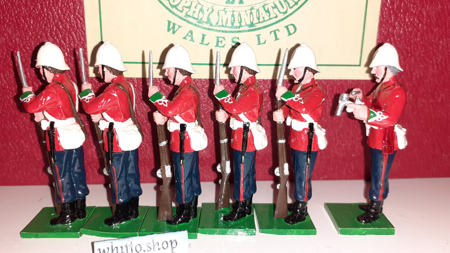 early trophy miniatures 1991 zulu war 24th foot zs49 Fix Bayonets 1:32 box S2
