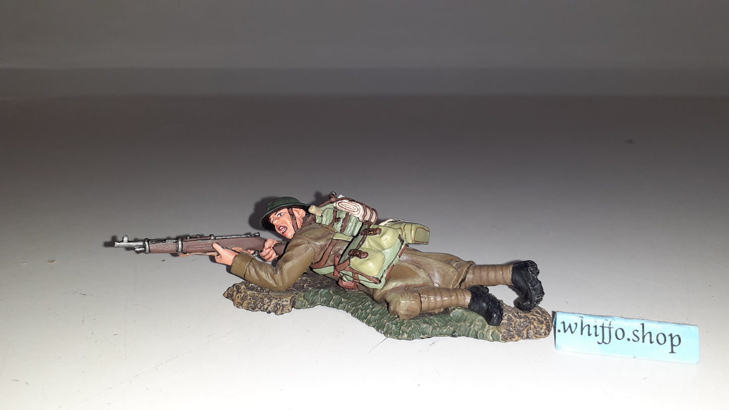 King and country Ww2 French Poilu Laying Firing Fob33 Fob033 boxed 1:30 Wb