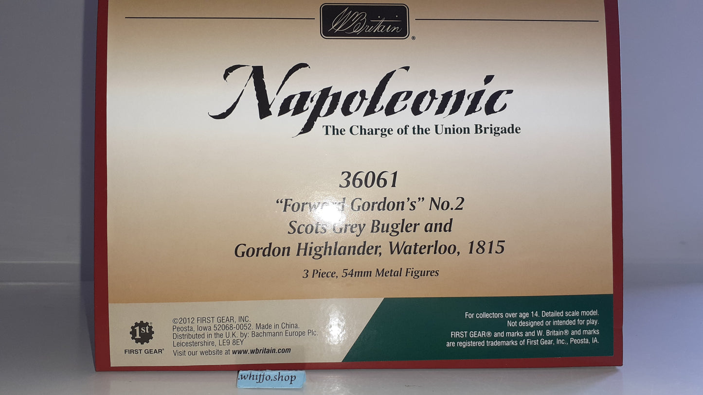 Britains 36061 Napoleonic Scots Grey Gordon Highlander waterloo 2009 1:32 S754