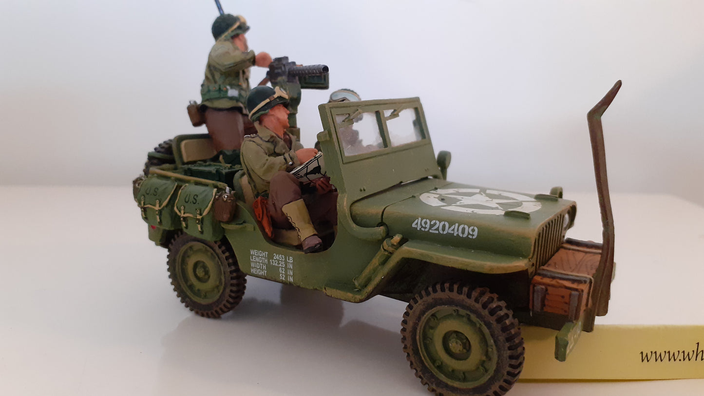 King and country ww2 US Army Willys Jeep D-day box 1:30 Dd075 Dd75 Wdb