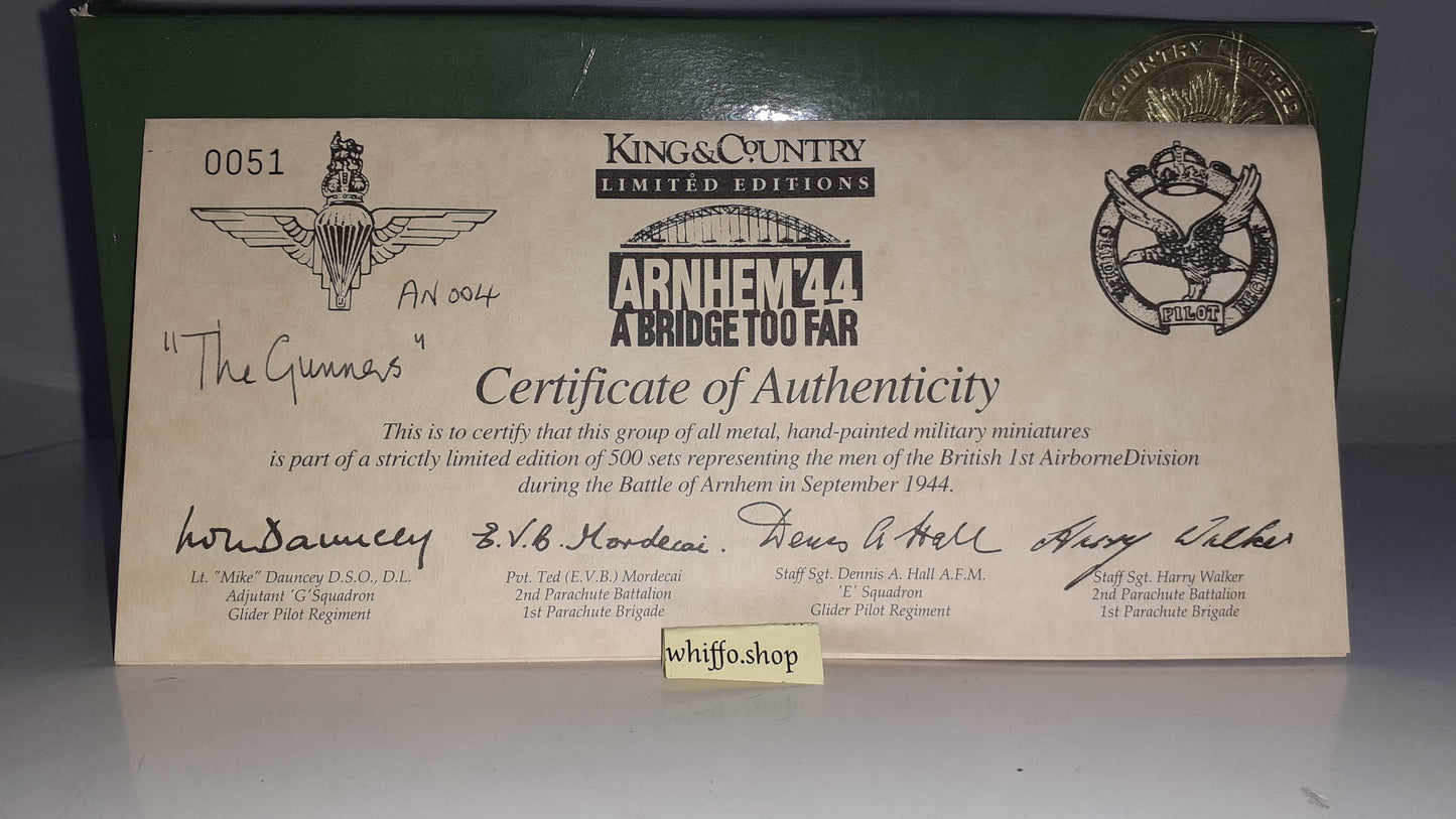 King and country Ww2 An004 Only 500 Paras Paratroopers Arnhem boxed 1:30 S857