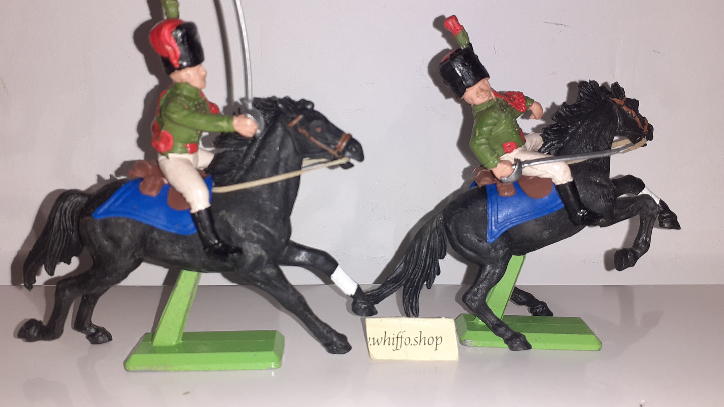 Britains deetail Waterloo French Chasseurs Cavalry 1970s Made England 1:32 B2