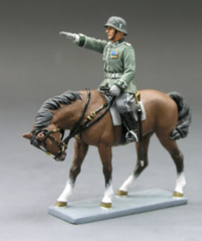 King and country Lah63 Lah063 German Ww2 Wehrmacht Mounted Officer boxed 1:30 S6
