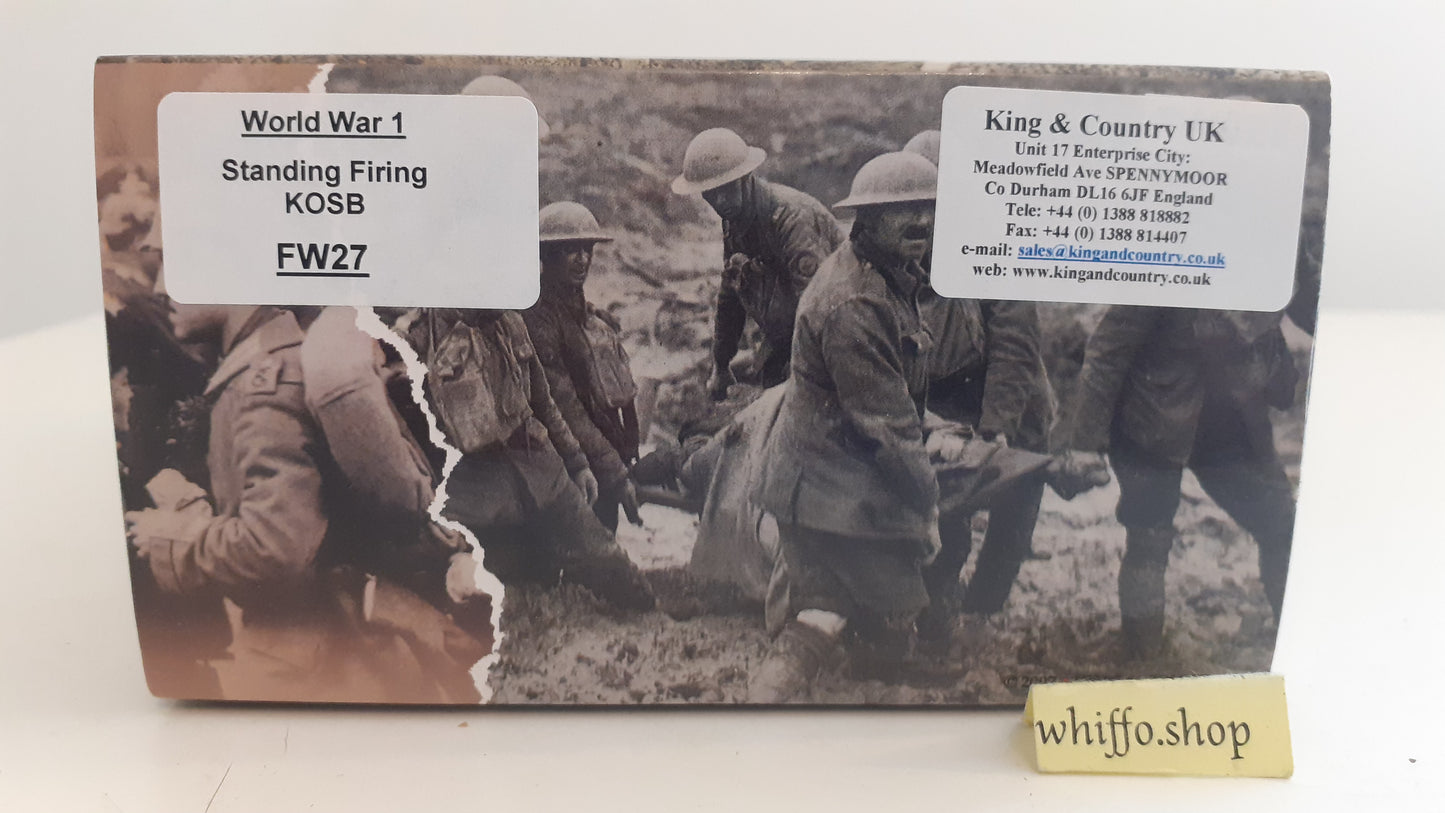 King and country fw27 ww1 British infantry standing 2009 boxed 1:30 wdb18