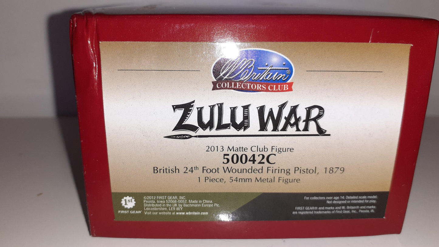 Britains 50042c Zulu wars 24th Foot Wounded Club Figure 1:32 2013 boxed B11