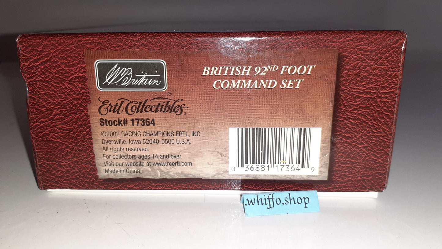 Britains 17364 2001 British 92nd Foot Waterloo Napoleonic 1:32 metal boxed S8b for sale