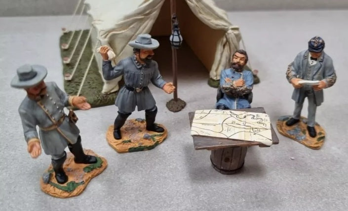 Britains 17464 2003 acw Confederate Crisis At Chickamauga Bragg Polk boxed S7