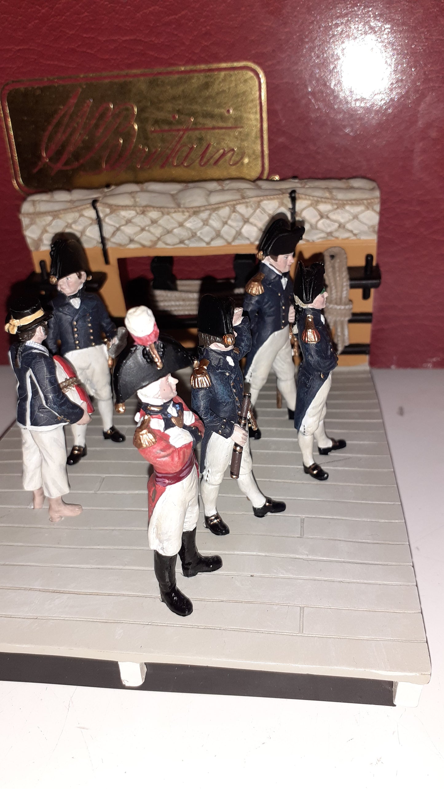 Britains 41118 2004 Nelson Deck Scene Royal Navy Trafalgar 1:32 metal boxd S5