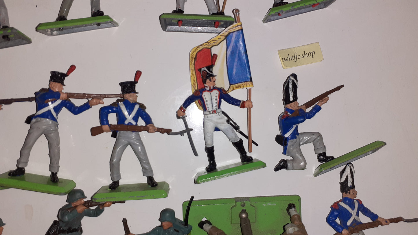 Britains deetail waterloo british French infantry 1974 1:32 Lot Ww2 German B1