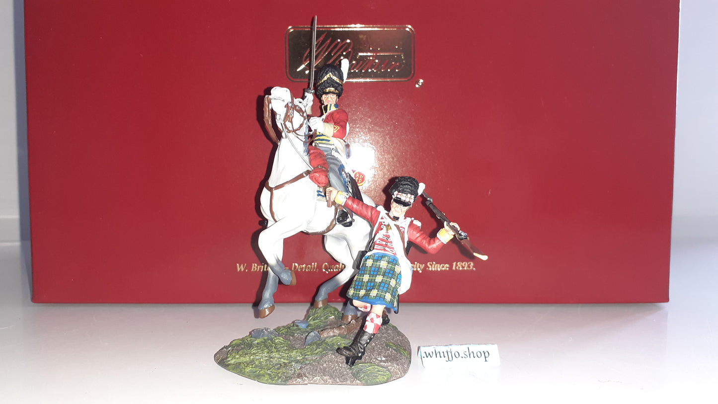 Britains 36064 Napoleonic Scots Grey Gordon Highlander waterloo 2009 1:32 S754