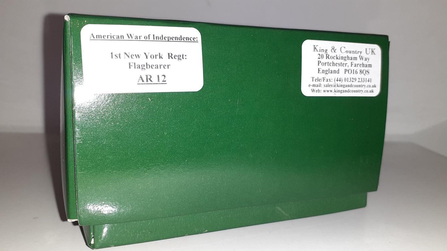 King and country Ar12 Awi 1st New York Revolution Flag 1776 boxed 1:30 1999 B11