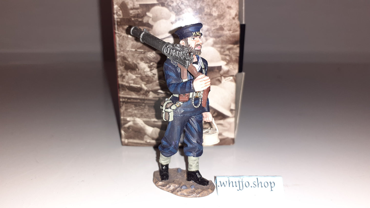 King and country Ww2 Royal Navy Sailor Lewis Gun Fob49 Fob049 boxed 1:30 Rb
