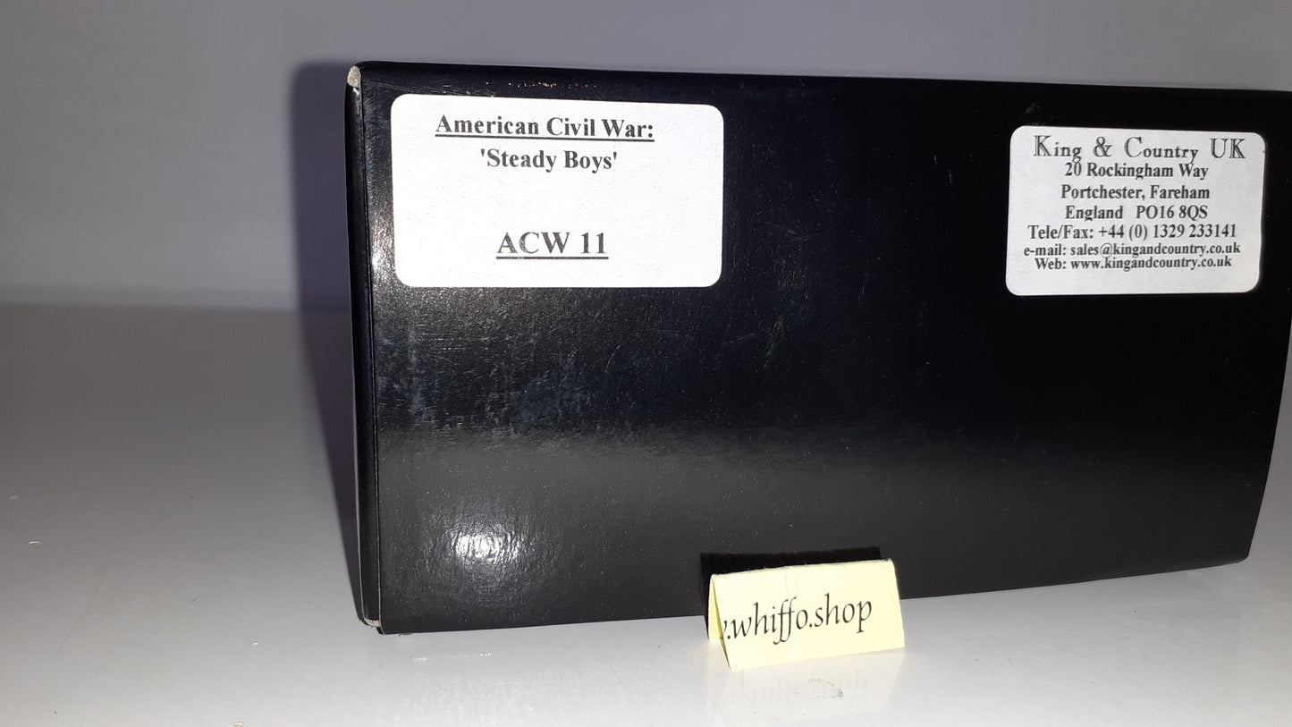 king and country Acw Confederate union Steady Boys Acw11 1:30 metal boxed Wdb