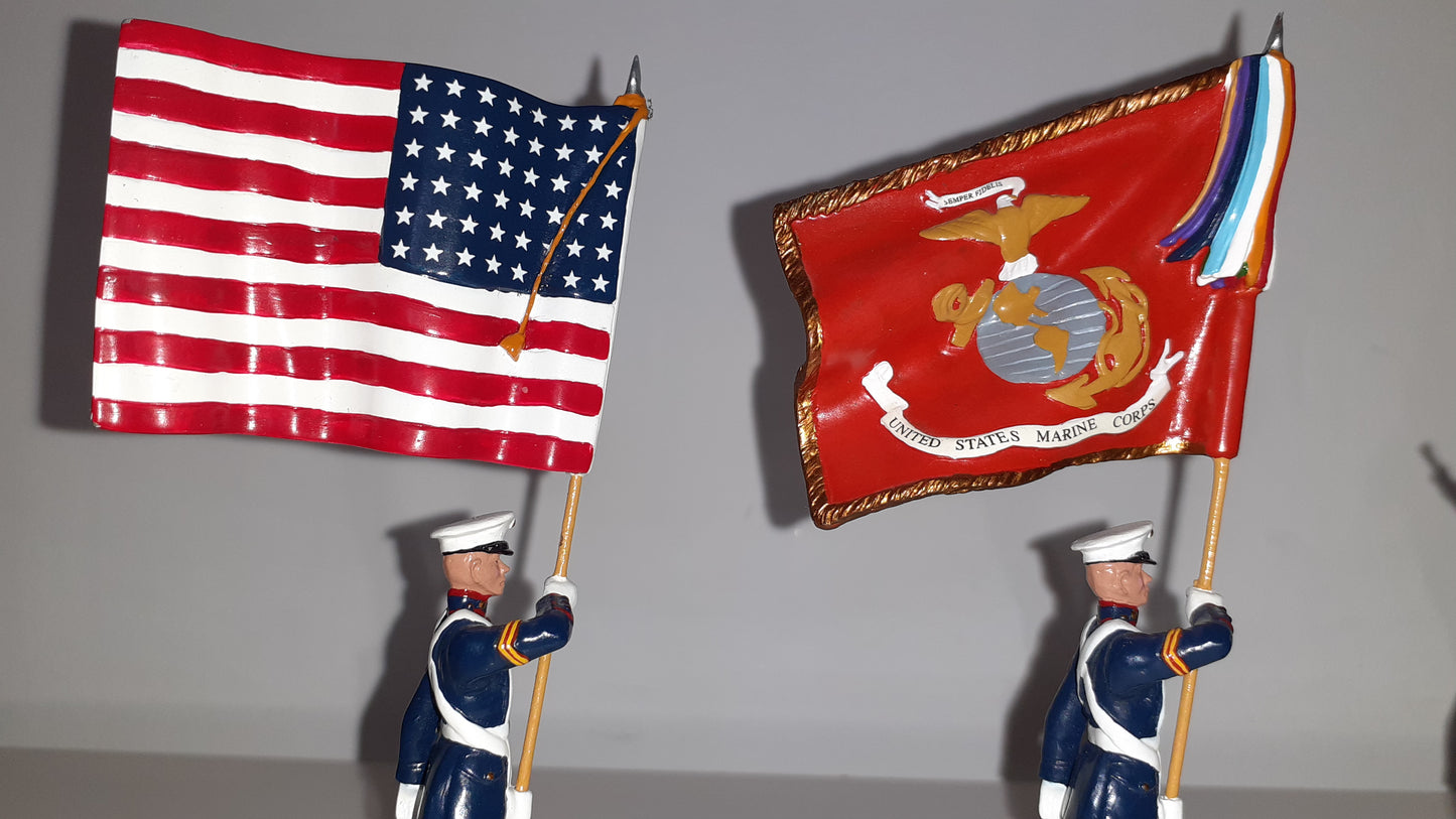 BRITAINS 17917 Usmc US Marines Color Party 2007 Limited edition 1:32 s8
