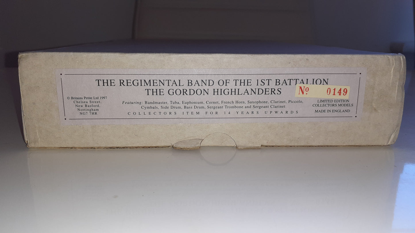 Britains Hamleys 00028 1st Battalion Gordon Highlanders Regimental 1997 boxed Ltd S7