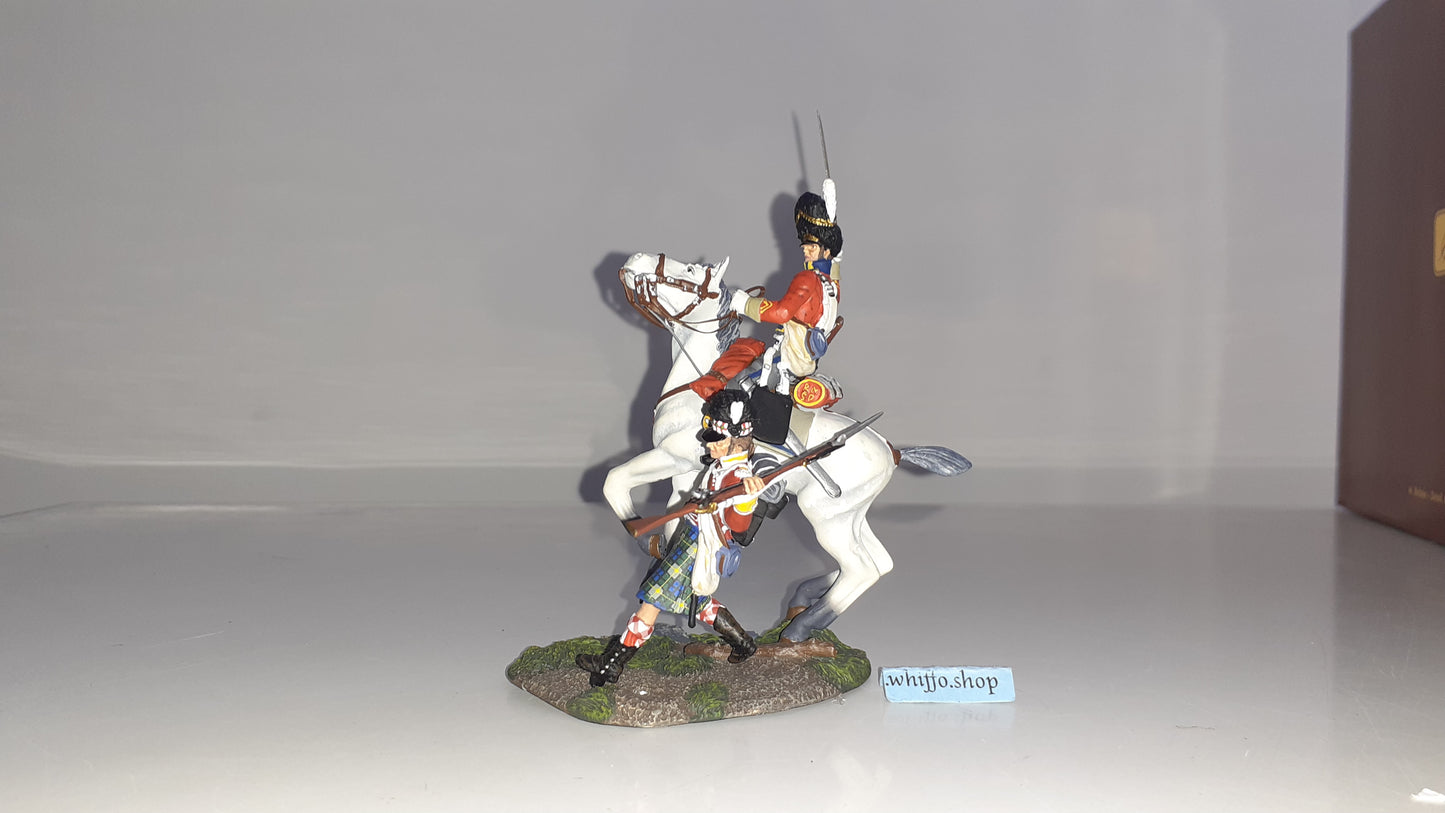 Britains 36064 Napoleonic Scots Grey Gordon Highlander waterloo 2009 1:32 S754
