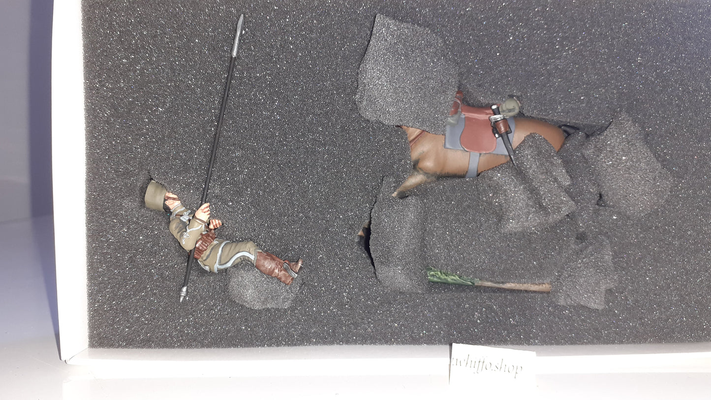 Britains ww1 17675 2006 German Deaths Head Hussar Cavalry 1914 metal boxd S7