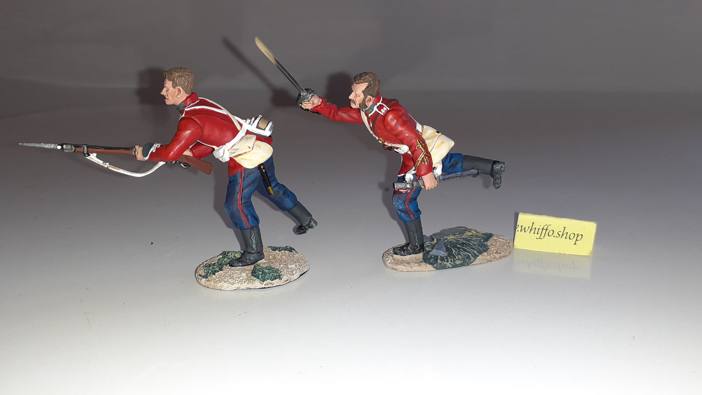 Britains 20132 Zulu wars 24th foot 1:32 2013 Younghusband Forlorn Hope box S7