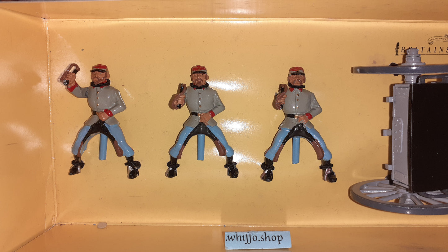 BRITAINS 8874 acw Confederate artillery gun and limber Gettysburg 1995 1:32 s1