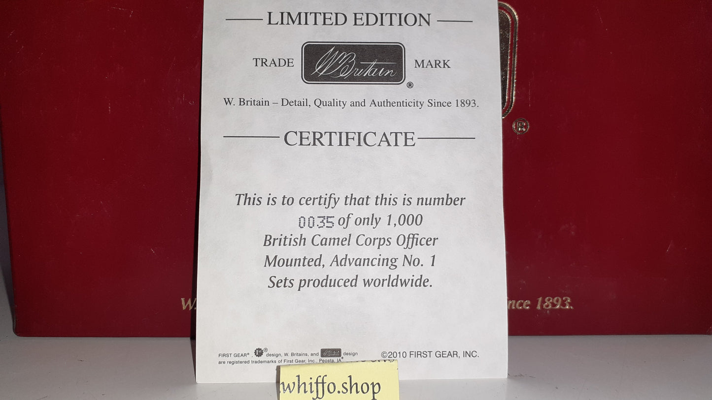 Britains 27011 War On Nile Camel Corps Officer Only 1000 Made 2010 boxed S528