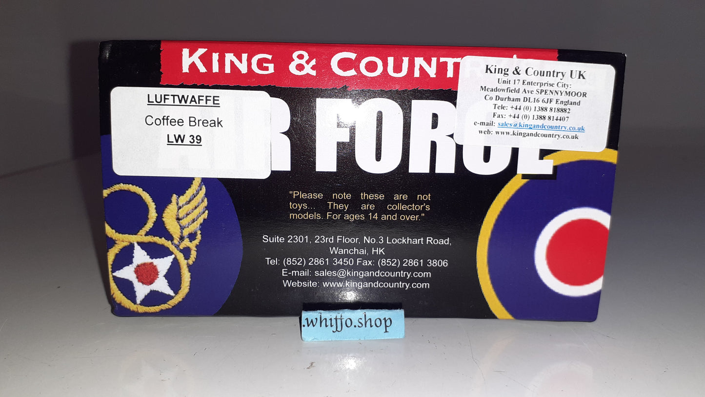 king and country Lw39 ww2 German Luftwaffe Coffee Break 1:30 metal Wdb30