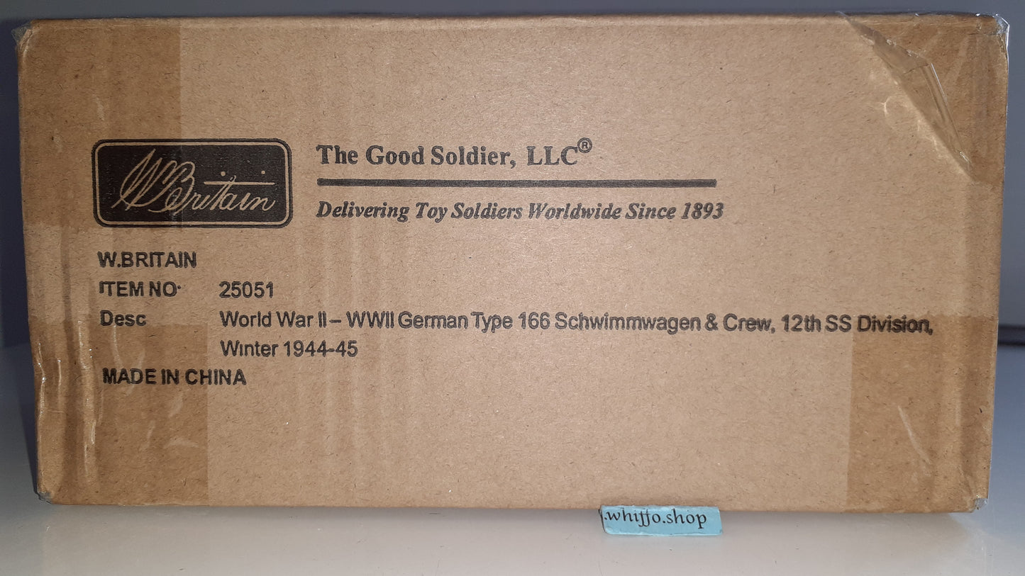 Britains 25051 Ww2 German Type 166 Schwimmwagen 12th S Division Crew S647