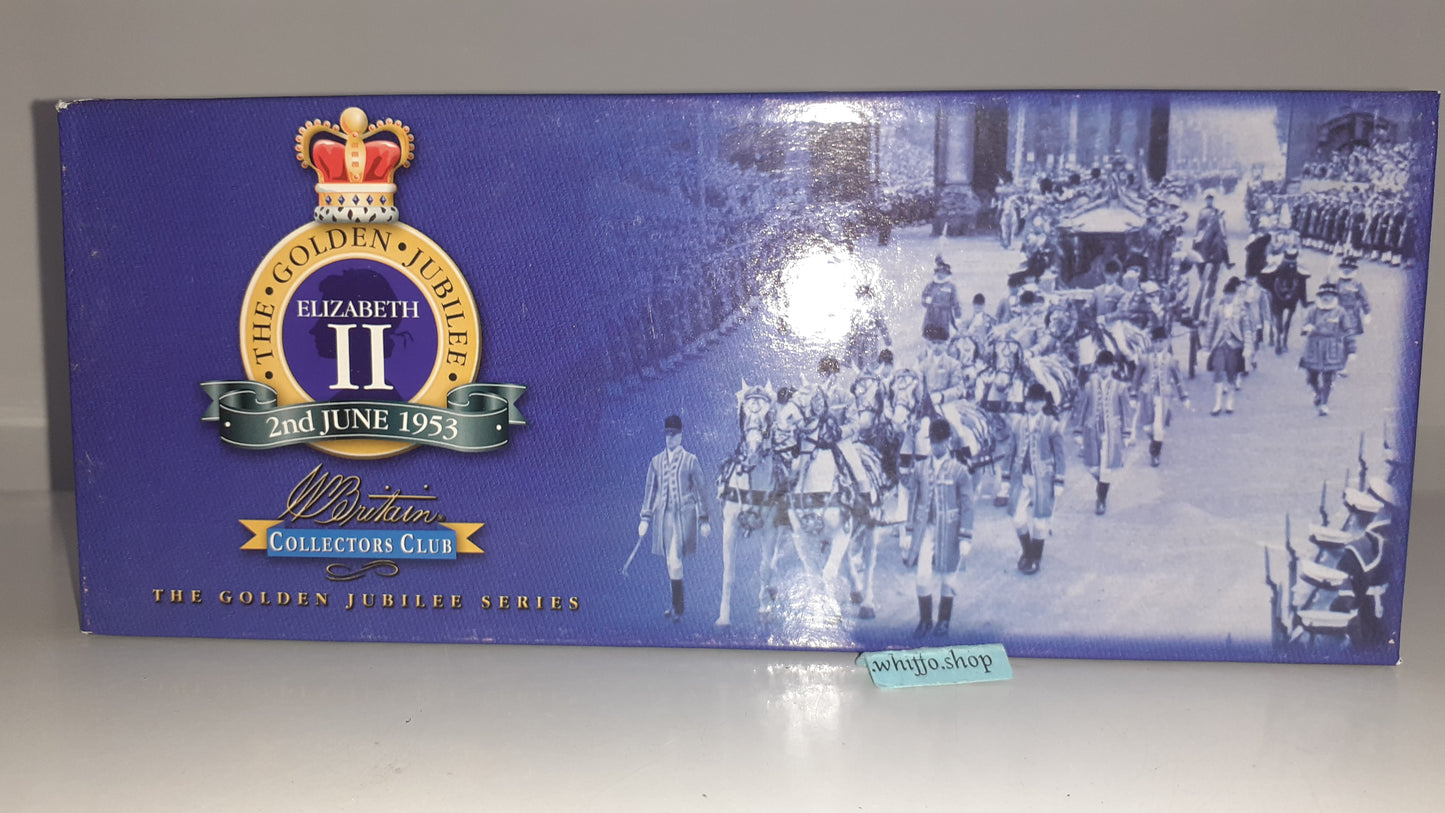 Britains 40294 Queen Elizabeth 7th Hussars Band 2001 1:32 metal boxed Set 3 S523