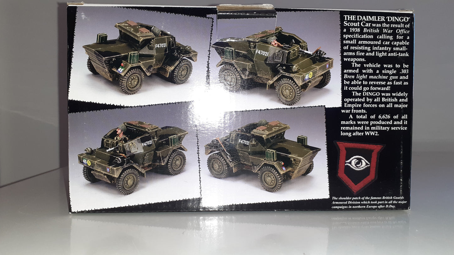 King and country ww2 Ak085 Afrika Korps Dingo Daimler Mg42 Tank boxed 2012 S580