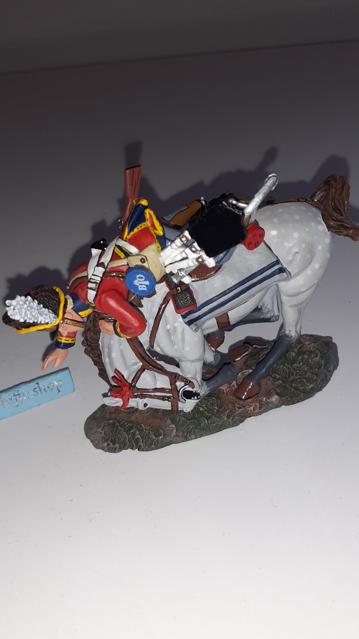 King and country Na88 Scots Greys falling 2006 Napoleonic Waterloo box S772