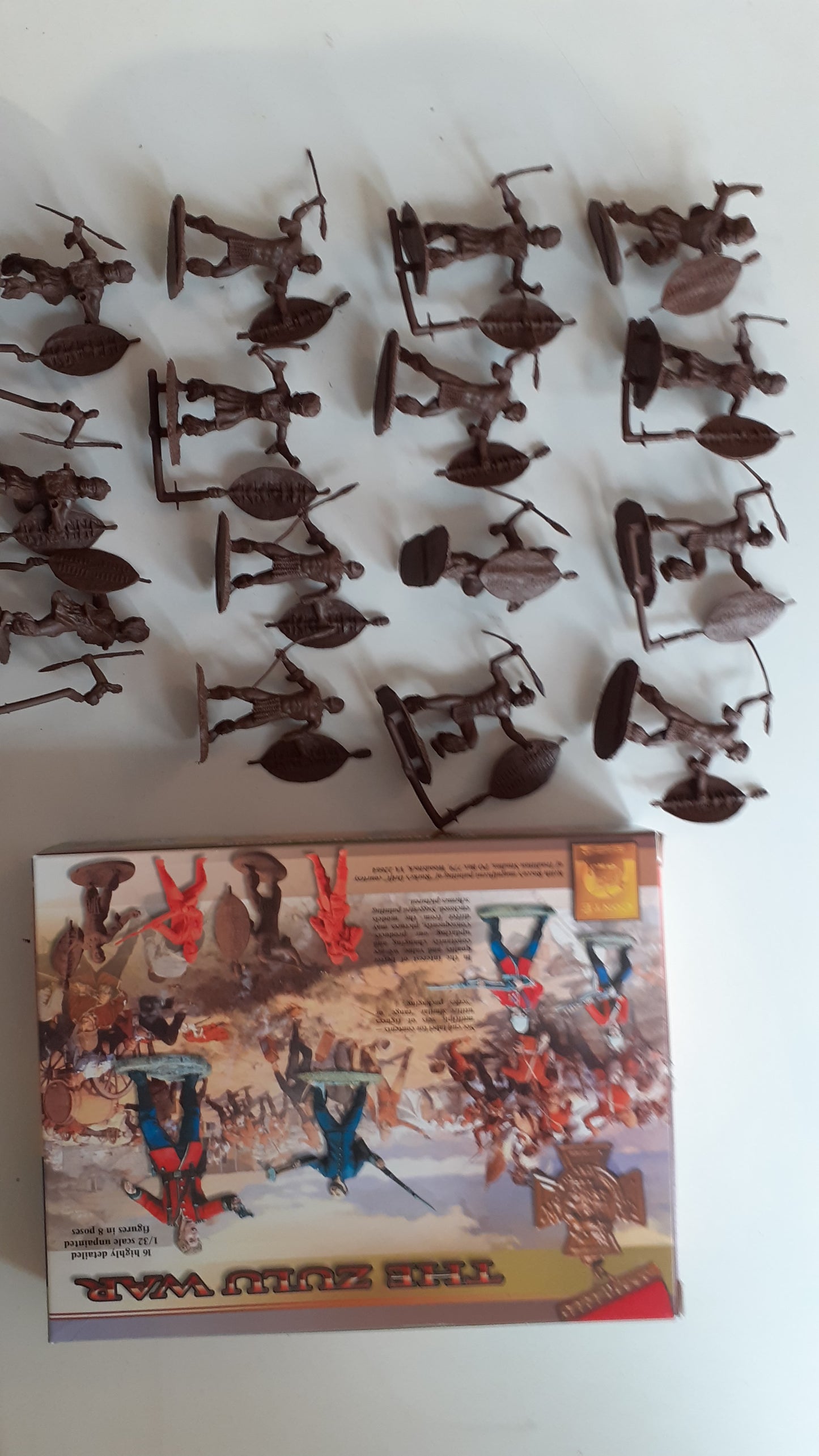 conte plastic Arabs Zulus 2001 Zul014 15 Figures Set 3 1:32