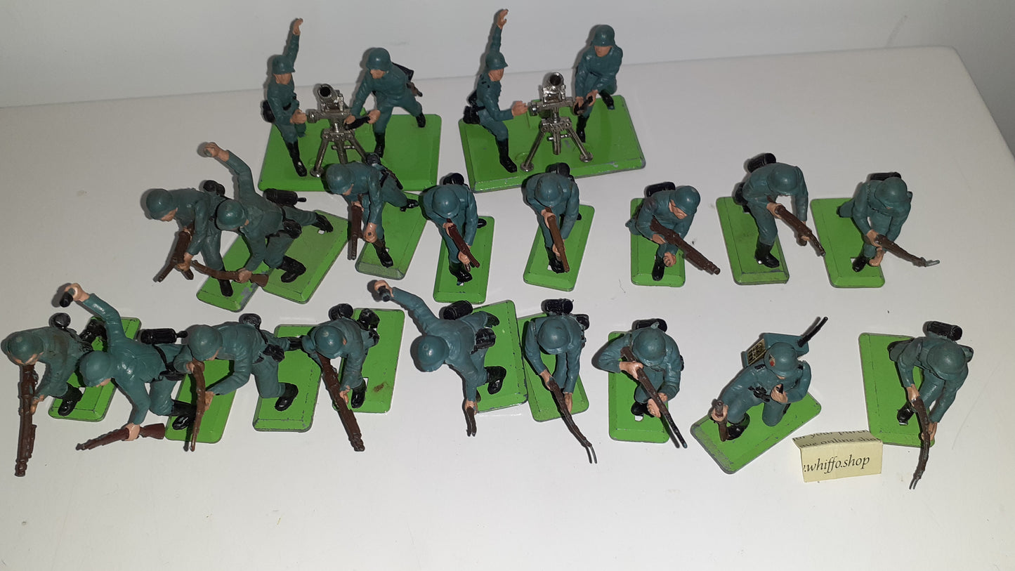 Britains deetail ww2 german Bulk Lot With Mortars 1970s 1:32 B1