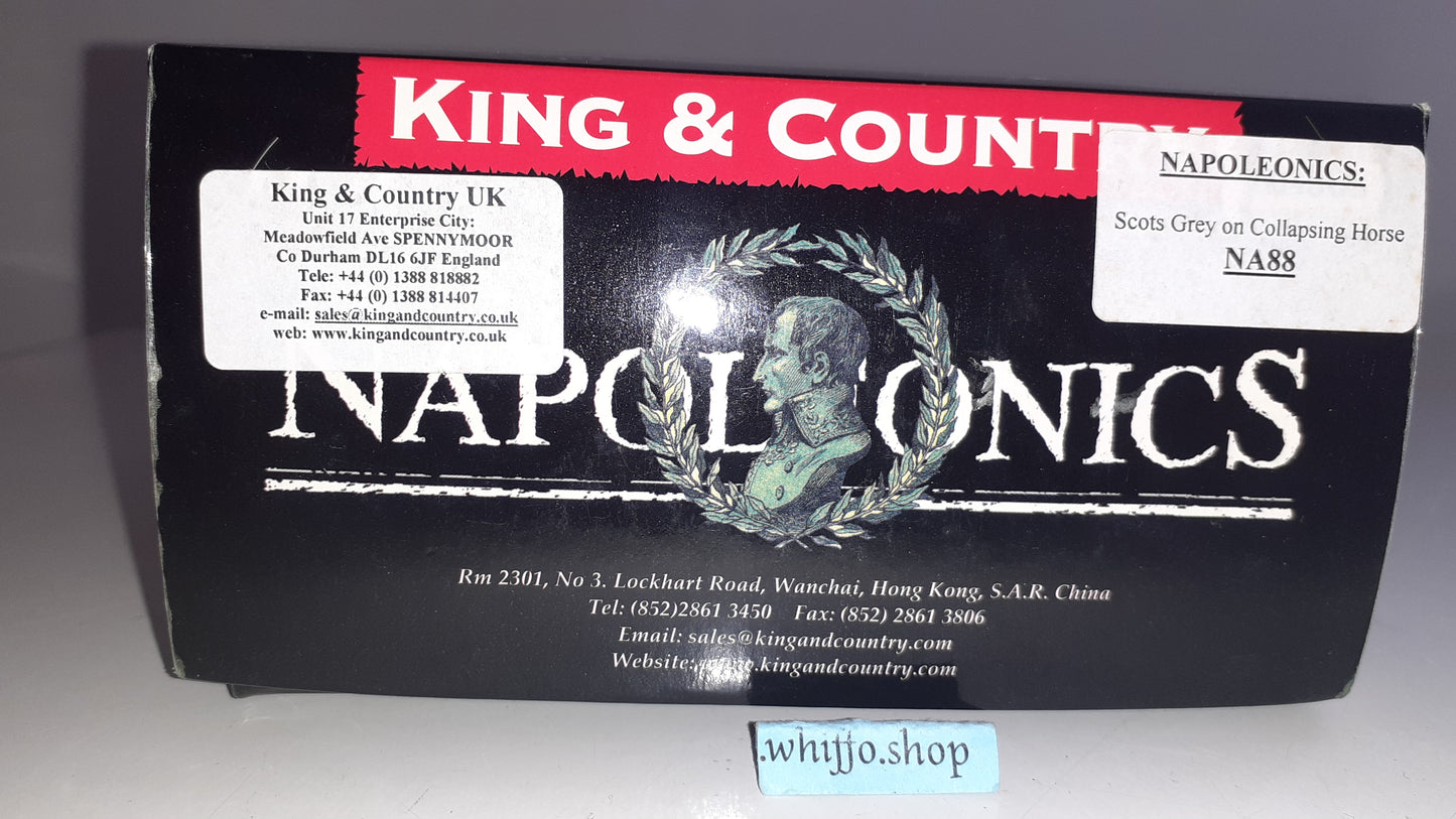 King and country Na88 Scots Greys falling 2006 Napoleonic Waterloo box S772