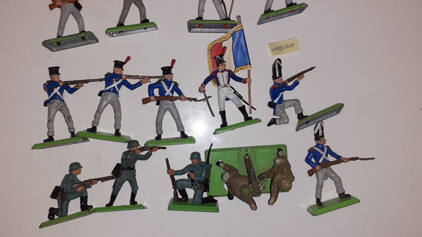 Britains deetail waterloo british French infantry 1974 1:32 Lot Ww2 German B1