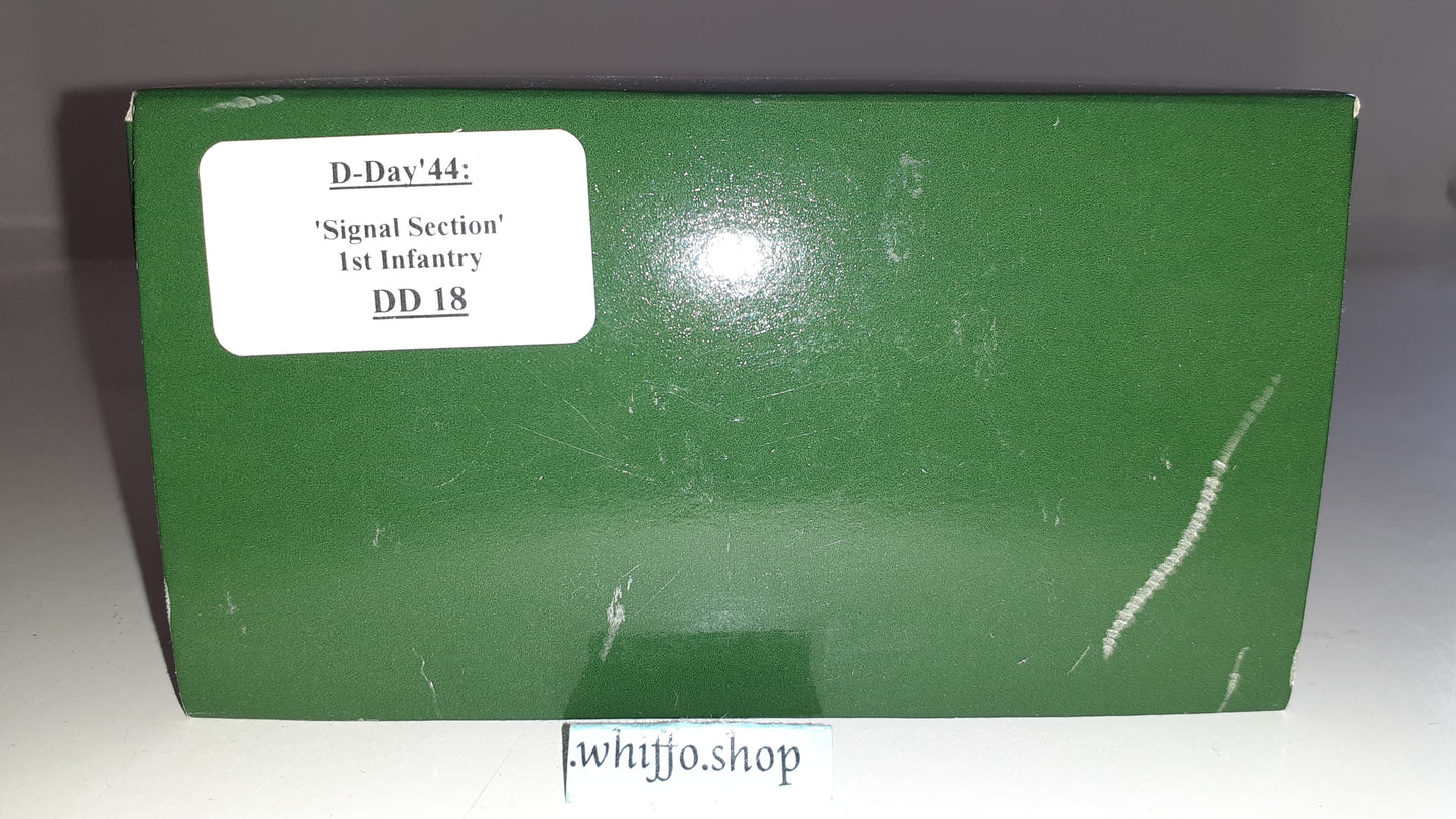 King and country Ww2 2001 Dd18 Signal Section 1st Infantry D-day box 1:30 S1