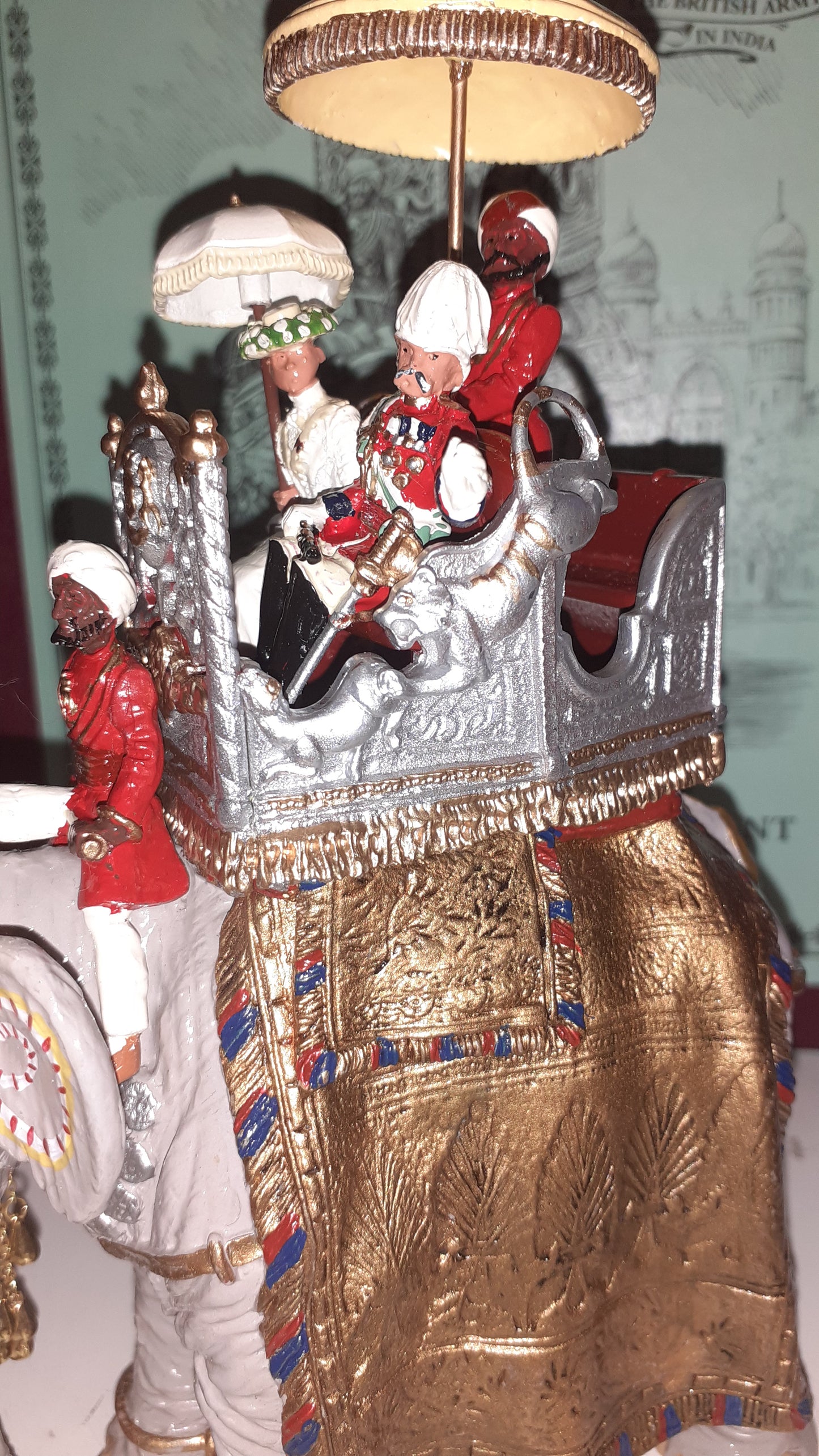 Britains 08956 Duke Connaught Indian State Elephant Durbar 1:32 metal boxd S3