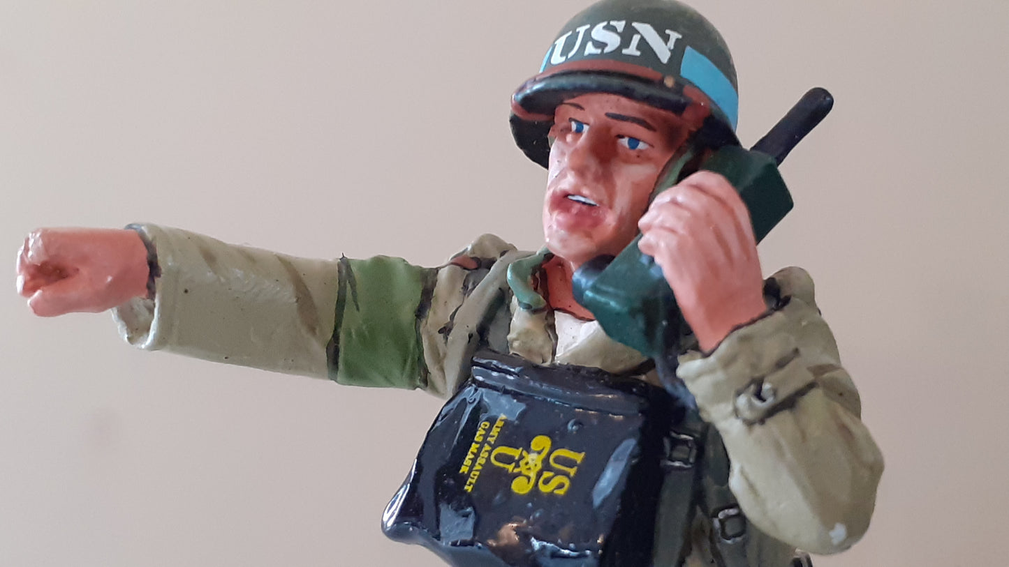King and country Dd132 Ww2 D-day Us Navy Beach Master boxed Wb