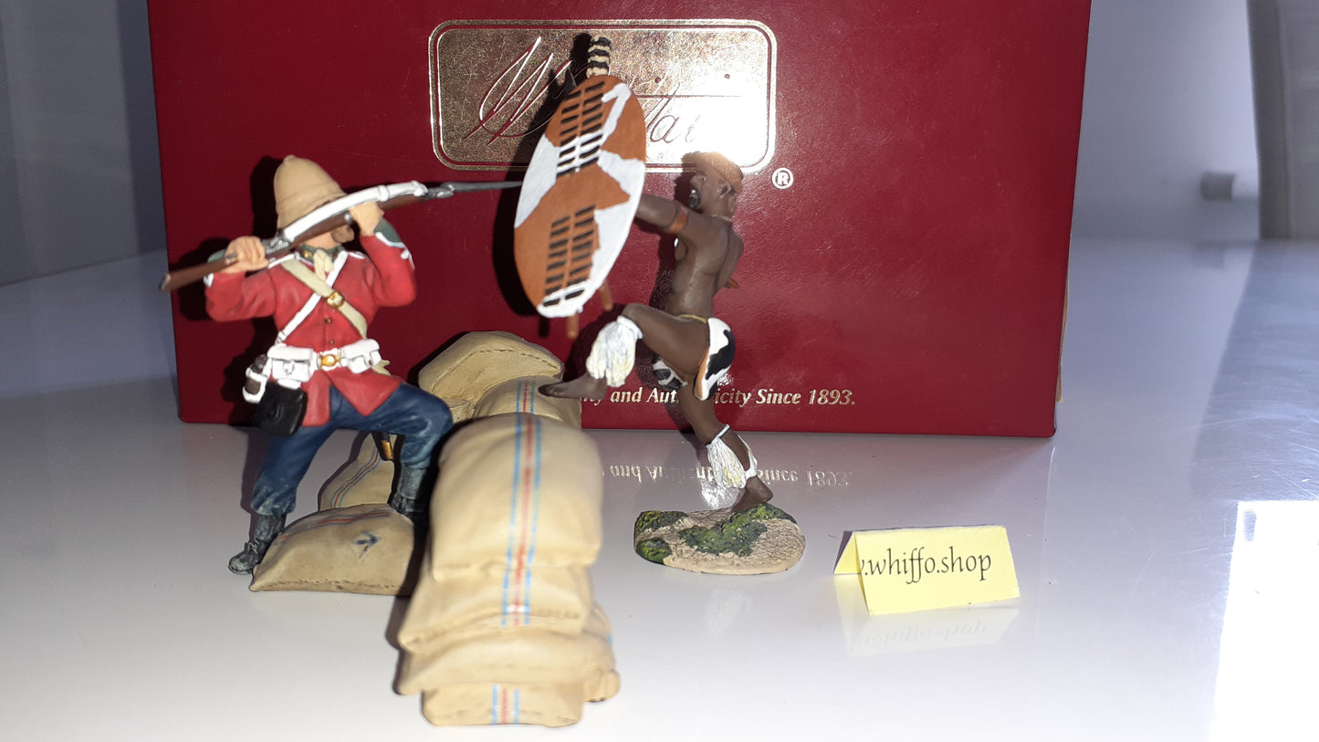 Britains Zulu War 20029 24th Foot Defending Wall Ltd Issue metal boxed 2009 Wdb