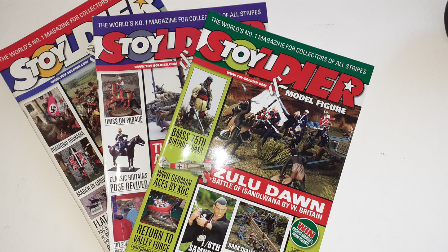 King and country Toy Soldier Magazine 3 Mags 2010 Jul Aug Sep 146 147 148 S7