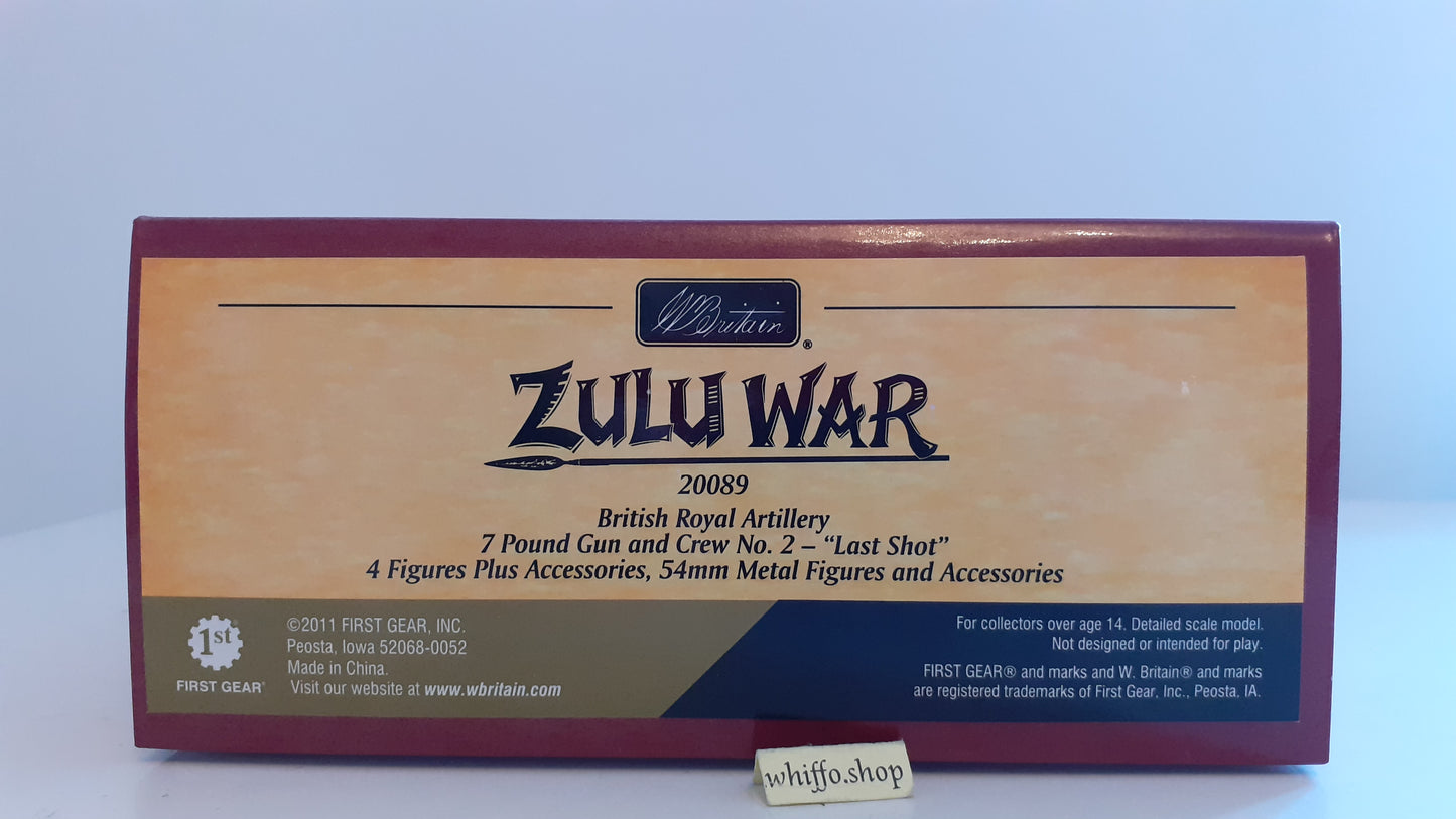 Britains 20089 2011 Zulu War Last Shot Royal Artillery only 800 made boxed 1:32 Wb87