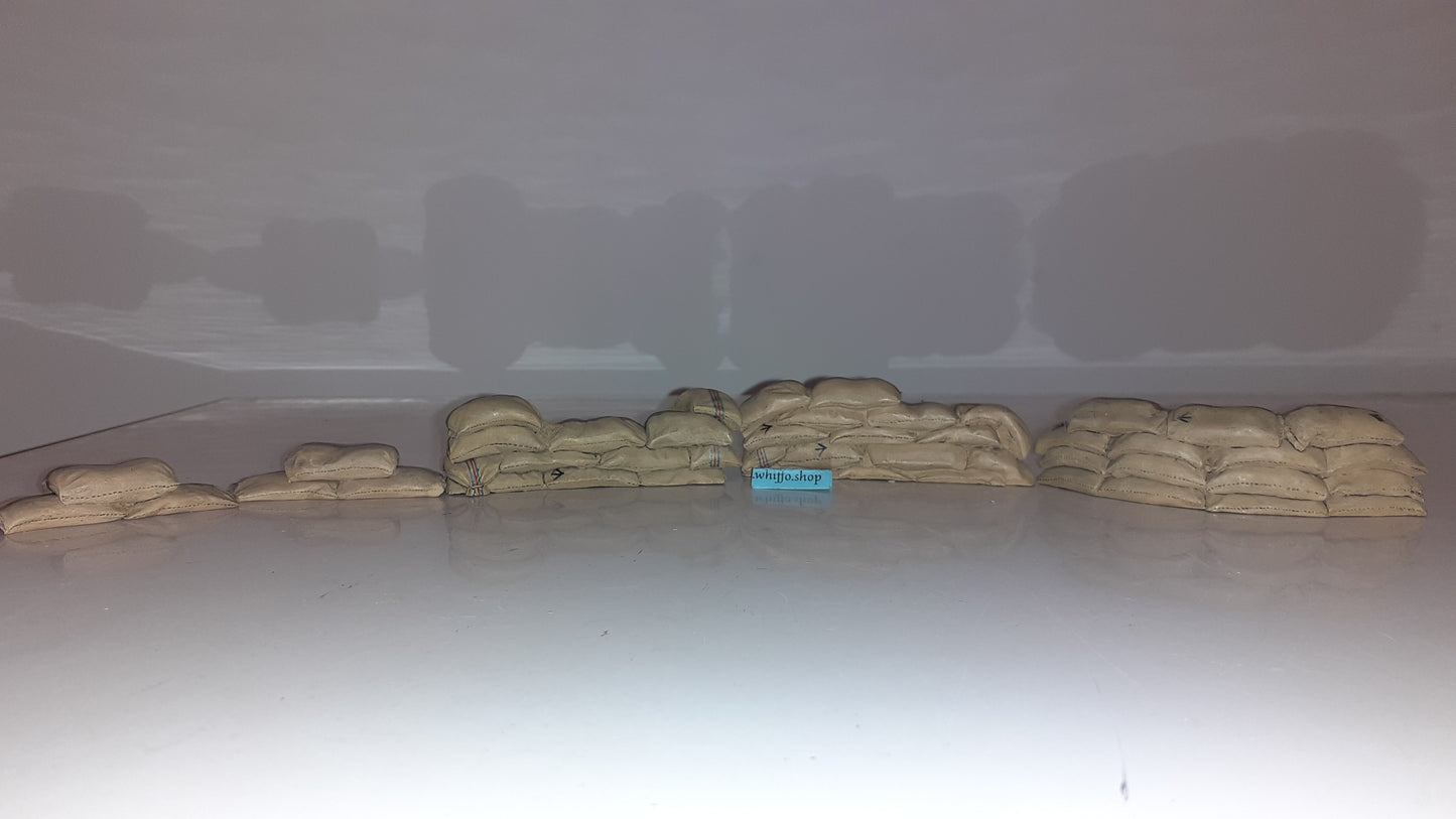 Britains 24th Foot Zulu War 51003 Mealie Bags Curve Straight 5 Pieces 1:32 S70