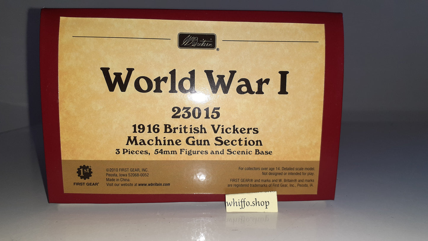 BRITAINS 23015 Ww1 1916 Vickers Machine Gun Only 750 Made Boxed 2010 1:32 S586