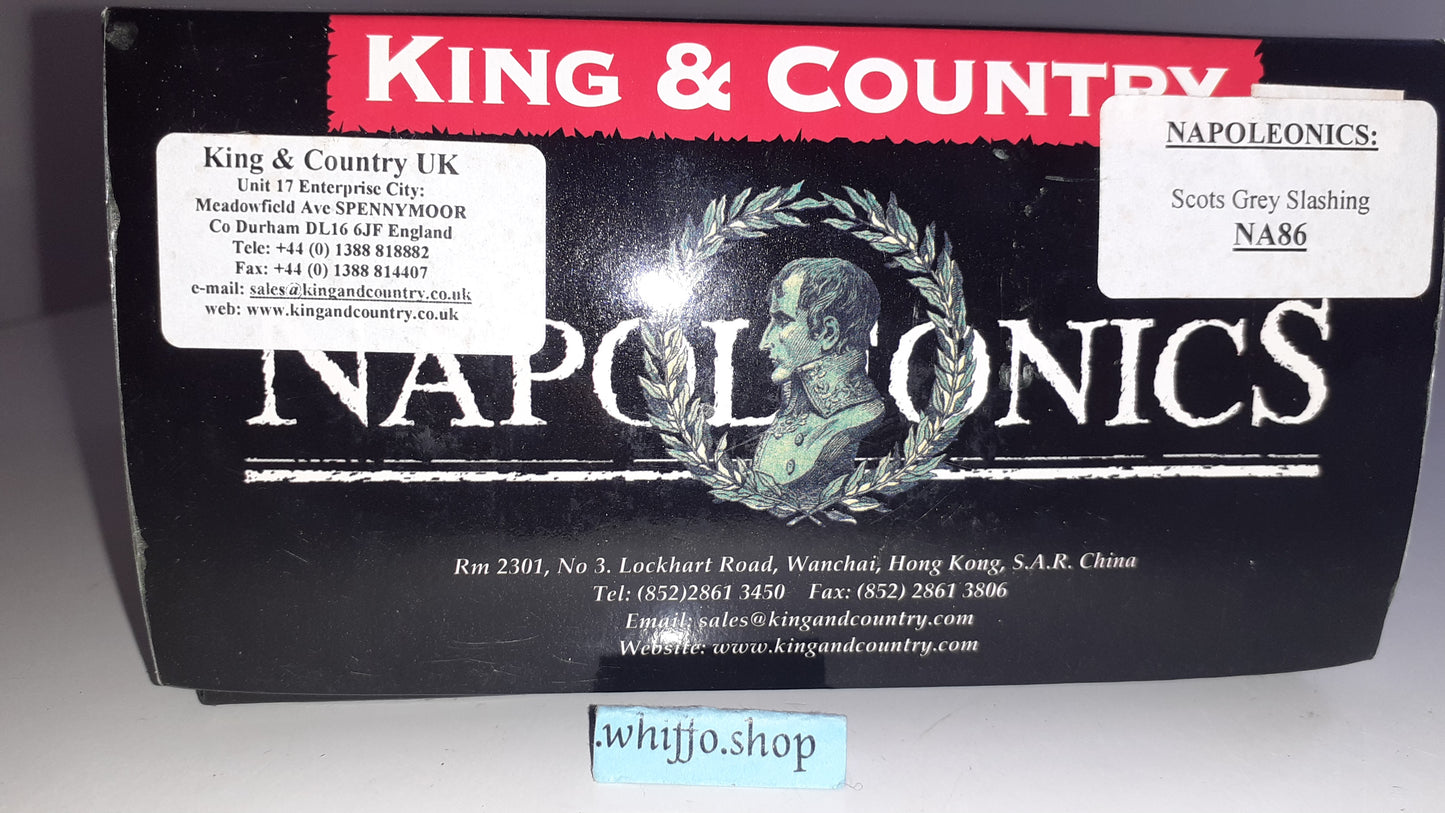 King and country Na86 Scots Greys Slashing 2006 Napoleonic Waterloo box S772