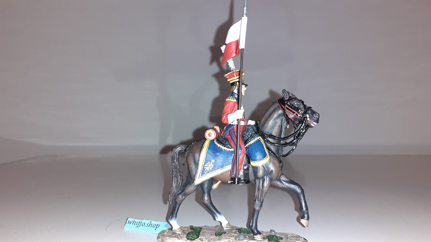 King and country Na160 Dutch Lancer Walking Repaired Plume Napoleonic box Wb