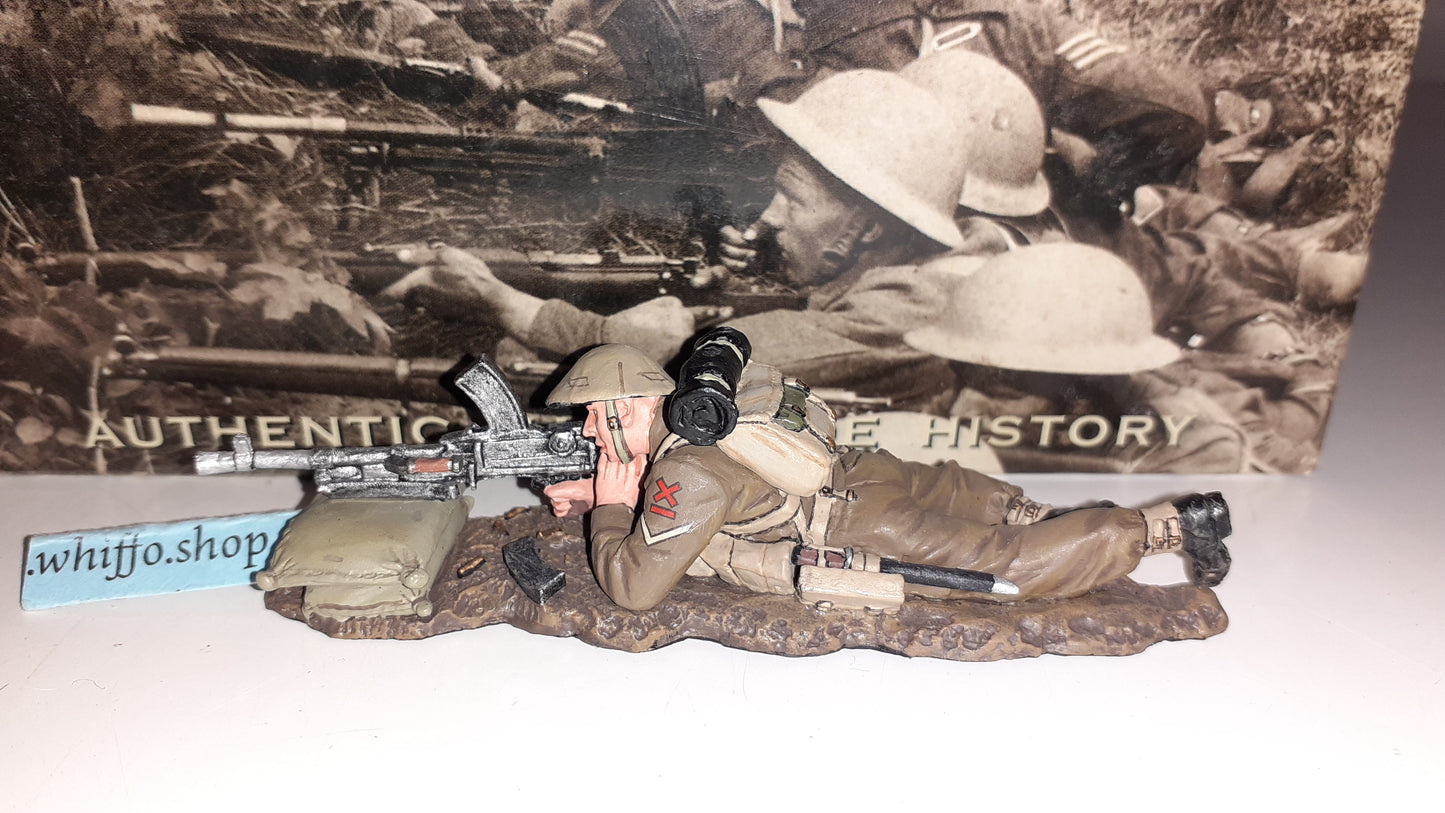 King and country Ww2 British Laying Firing Bren Gun Fob26 Fob026 boxed 1:30 wb