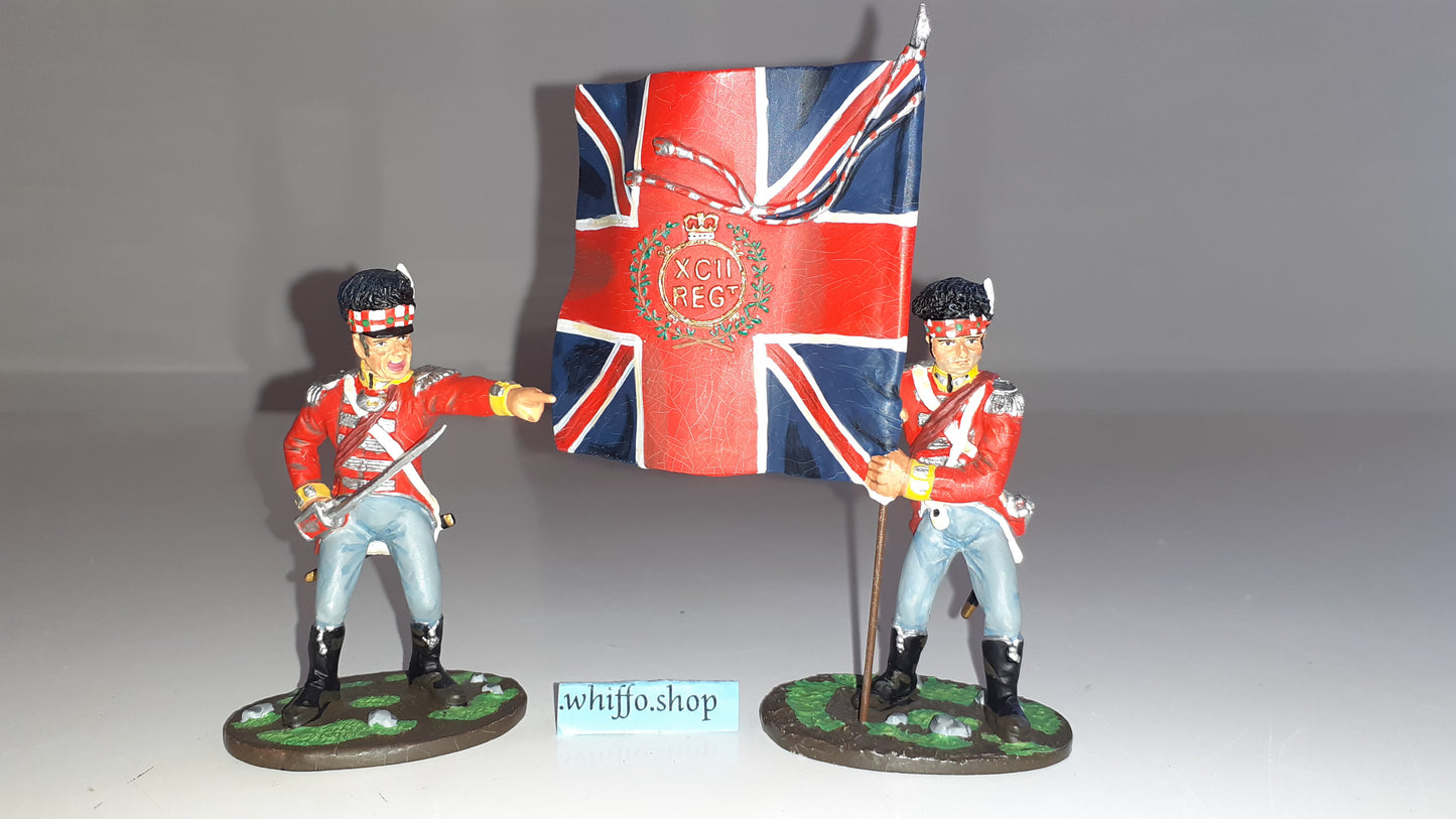 Britains 17364 2001 British 92nd Foot Waterloo Napoleonic 1:32 metal boxed S8b for sale