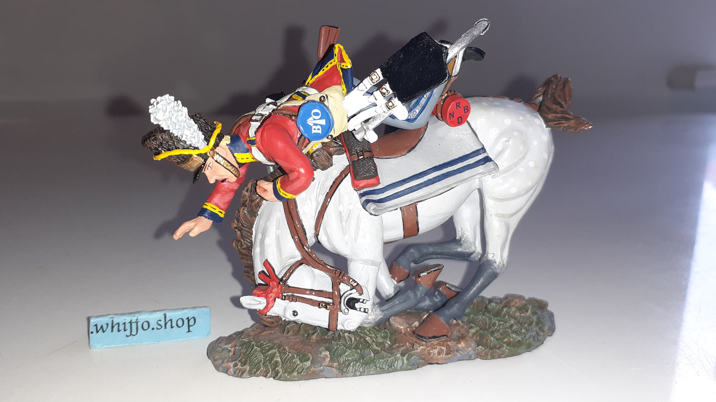 King and country Na88 Scots Greys falling 2006 Napoleonic Waterloo box S772