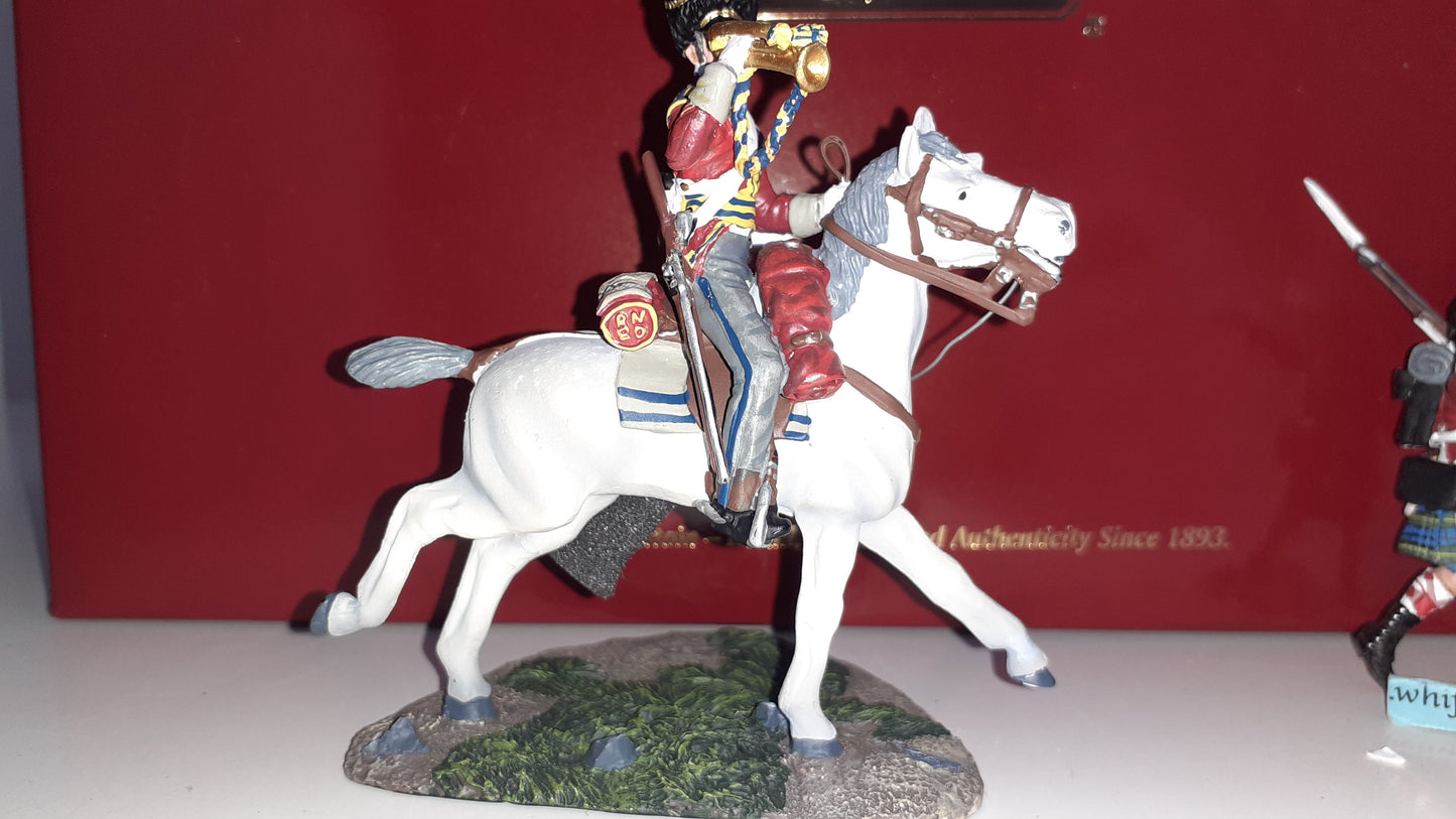 Britains 36061 Napoleonic Scots Grey Gordon Highlander waterloo 2009 1:32 S754