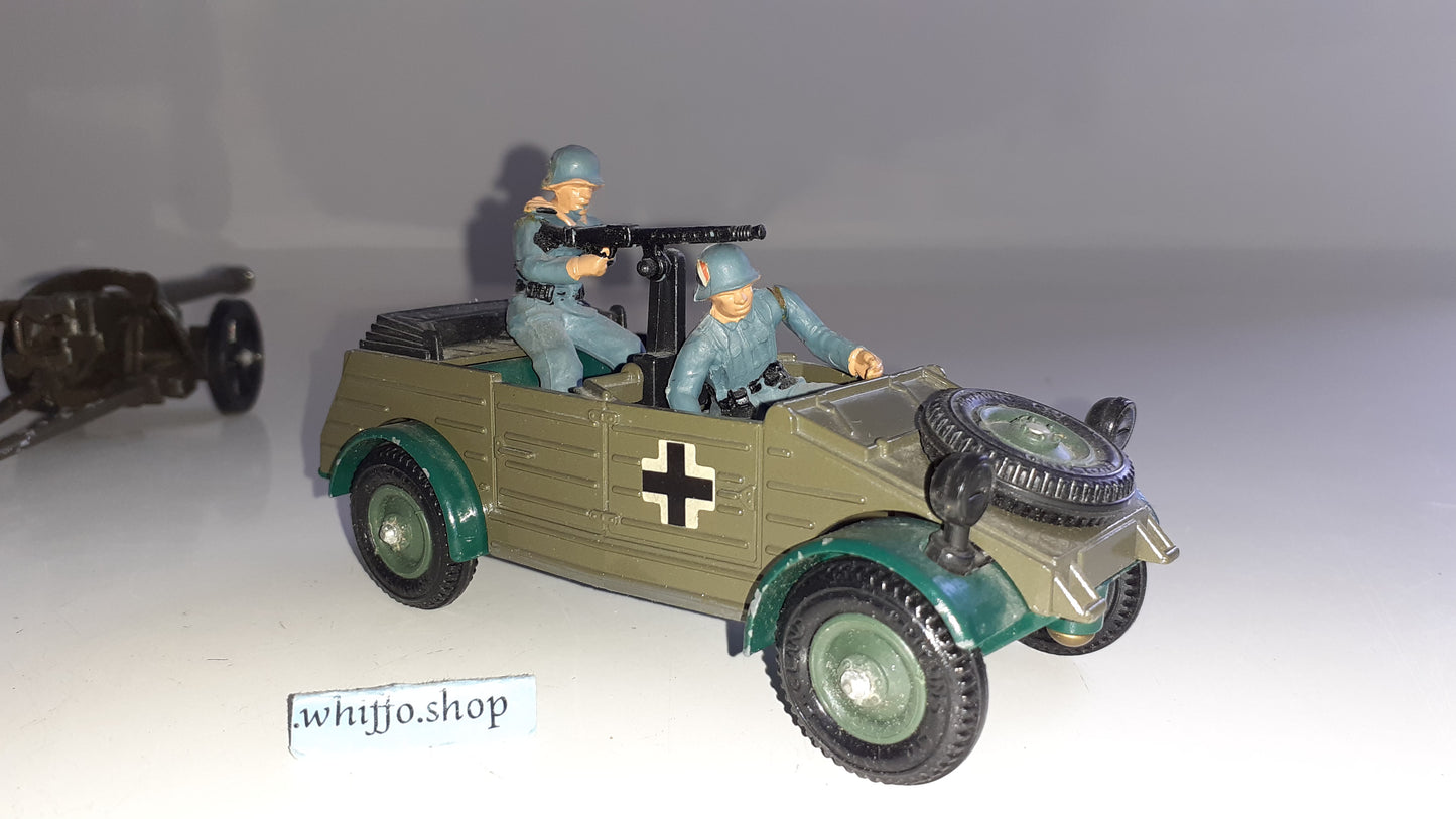 Britains 9788 1980 Deetail German Ww2 Kubelwagen And Gun 1:32 boxed S550