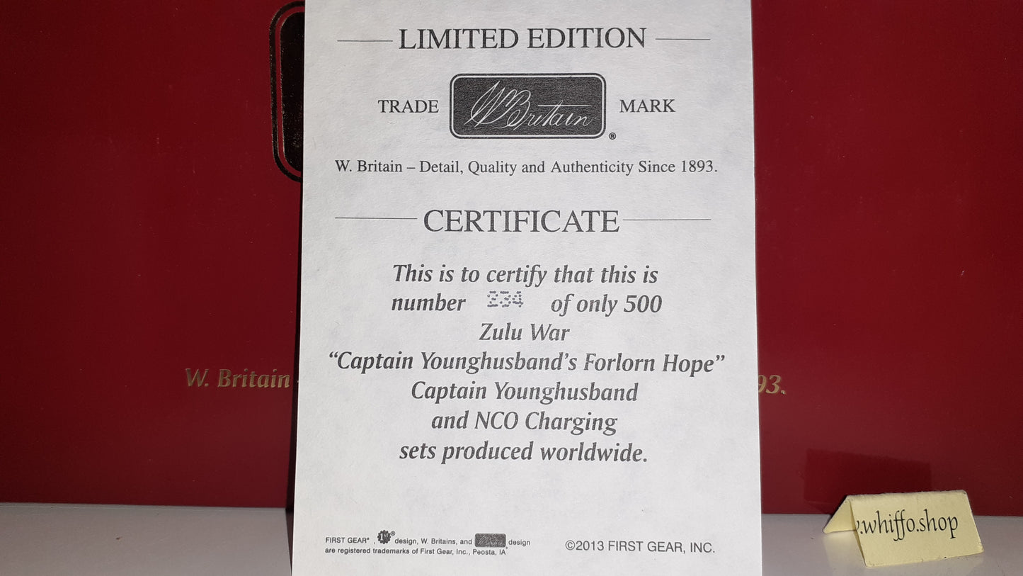 Britains 20132 Zulu wars 24th foot 1:32 2013 Younghusband Forlorn Hope box S7